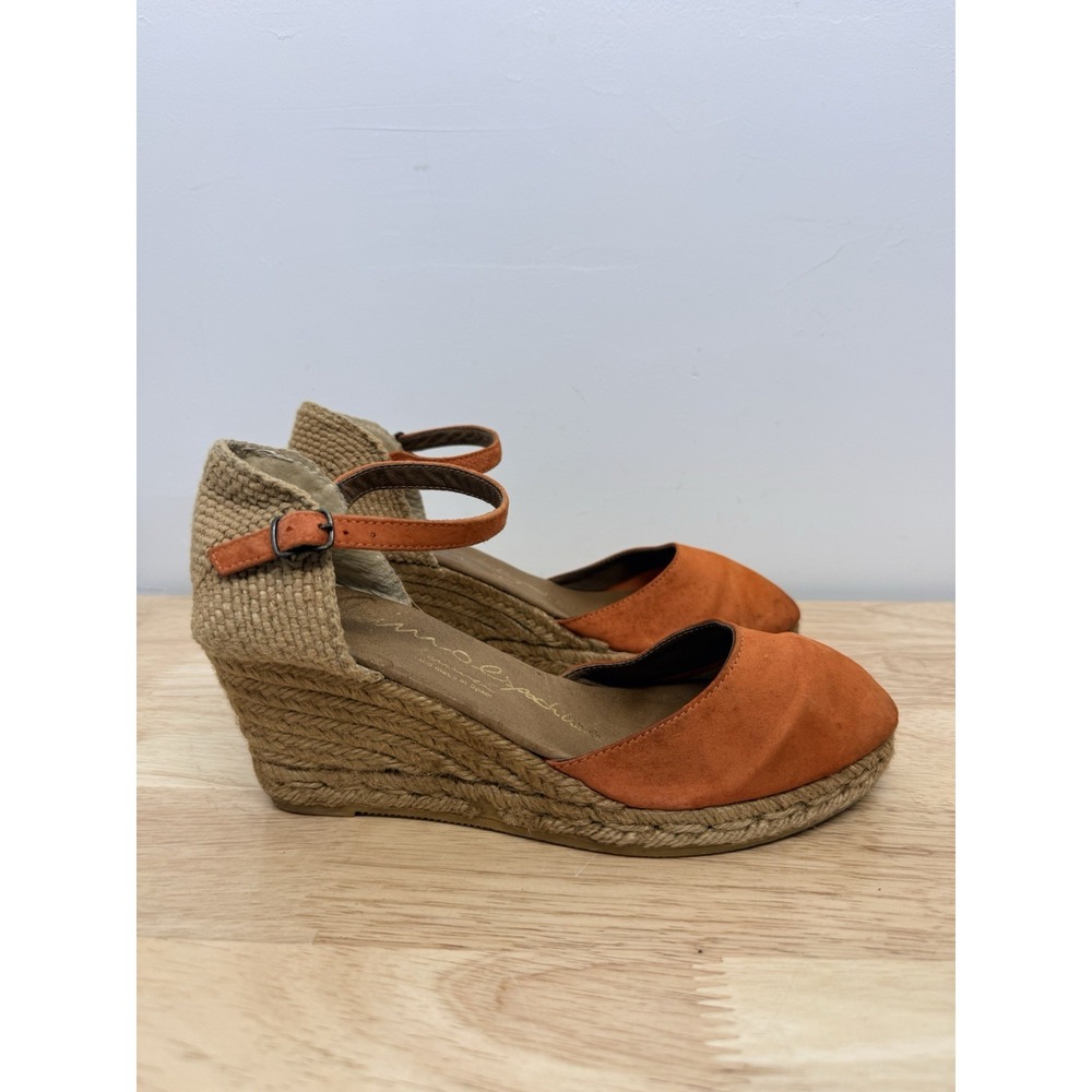 Gaimo Espadrilles Spice Orange  Suede Platform Wedge Spain EU 39 US 8.5/9 #66